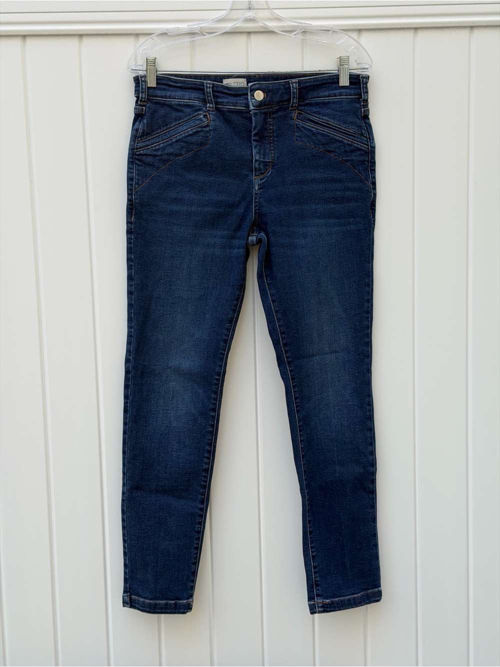 Pilcro by Anthropology Blue Skinny Jeans- Stylish - Cropped Ankle w/Stretch